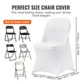 thumbnail image 4 of Stretchable White Chair Covers 12-PCS – Fits Most Chairs, Washable Spandex Slipcovers for Wedding, Party, Banquet & Dining Room, 4 of 7