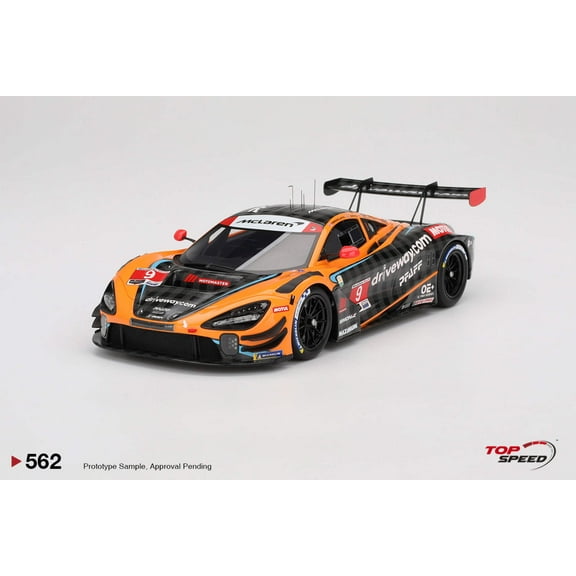 Topspeed Mclaren 720S GT3 EVO #9 Pfaff Motorsport 2024 IMSA Daytona 24hrs Orange 1:18
