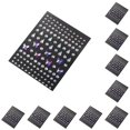 thumbnail image 1 of Seitruly Pegatinas autoadhesivas de diamantes de imitación para la cara del cuerpo de los ojos Tipo 2 10piezas, 1 of 3