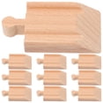 thumbnail image 3 of 10 piezas de vías de tren de madera, adaptadores de vías de tren de madera, accesorios de expansión de ferrocarril, 3 of 7