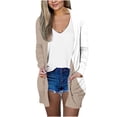 thumbnail image 2 of Cardigan pour Femmes Élégant Cardigan à Manches Longues Col Rond Imprimé Veste Légère Cardigan d'Été pour Femmes, 2 of 5