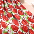 thumbnail image 3 of Red Strawberry Plants Fruit Dot Blanket,Comfortable Soft Flannel Throw Blanket,All Season,Warm Lightweight Blankets for Sofa Bed Couch Living Room Chair,30"x40", 3 of 4