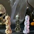 thumbnail image 2 of Halloween Candle Skull Candles, Speak/Hear/See No Evil Skulls, 2 of 11