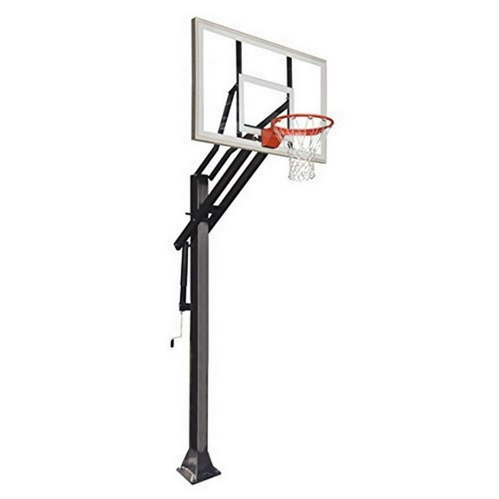 Game Changer Inground Adjustable Basketball Goal Hoop with 54" Glass