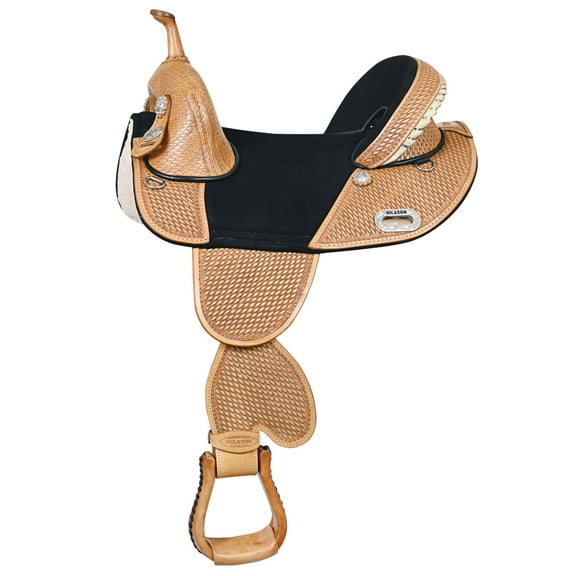 HILASON Western Horse Treeless Trail Barrel Saddle American Leather | for Horses