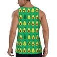 thumbnail image 3 of Xecao Cartoon Fruit 1 Men's Tank Top Workout Quick Dry Sleeveless Gym Jogging Muscle Shirts Summer Swim Beach Tops, 3 of 9