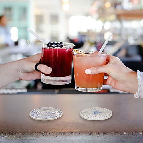 AD Set of 6 Coasters with Holder for Drinks Absorbing Round Ceramic Stone Coaster with Cork Base,Tabletop Protection Mat for Mugs and Cups,Office,Kitchen AD Set of 6 Coasters with Holder for Drinks Absorbing Round Ceramic Stone Coaster with Cork Base,Tabletop Protection Mat for Mugs and Cups,Office,Kitchen
