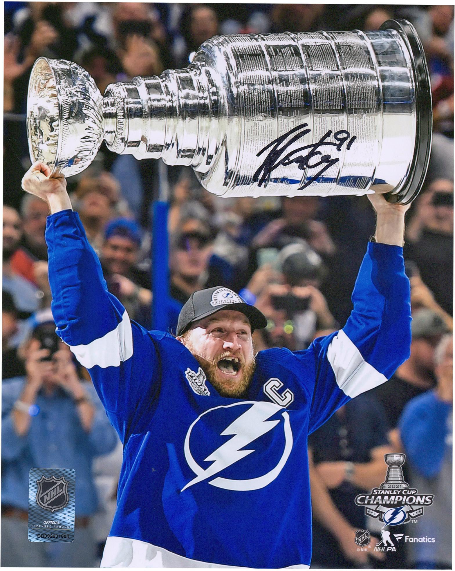 Fanatics Authentic Certified Steven Stamkos Tampa Bay Lightning Autographed 8 x 10 White Jersey Skating Photograph 