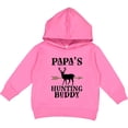 thumbnail image 2 of Inktastic Papa Hunting Buddy Bow Hunter Toddler Hoodie, 2 of 4