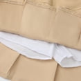 thumbnail image 5 of HILEELANG Little Girl School Uniform Pleated Scooter Skirt With lightweight built-in liner shorts Pull On Elastic Waist Skirt Khaki 7-8years, 5 of 5