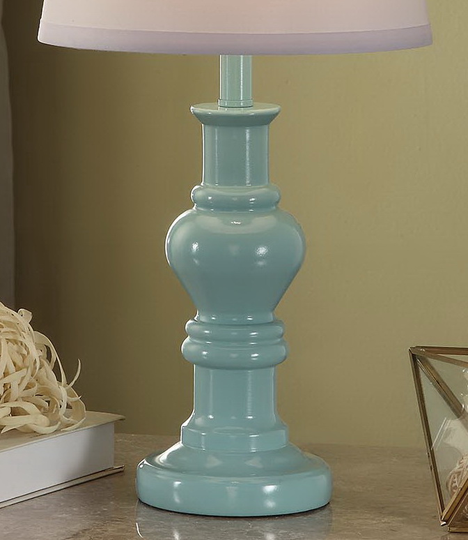 Better Homes & Gardens Turned Accent Lamp Base, Teal - image 3 of 10