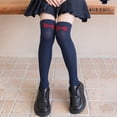 thumbnail image 3 of StSilkitty Over the Knee Socks for Girls Cute Bowknot Lightweight Soft Knit Socks School Uniform Socks Size 3-13, 3 of 5