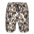 thumbnail image 3 of Balery Dreamcatcher Traje de Baño Estilo Hawaiano para Hombre, Shorts de Secado Rápido con Bolsillos-Medium, 3 of 6