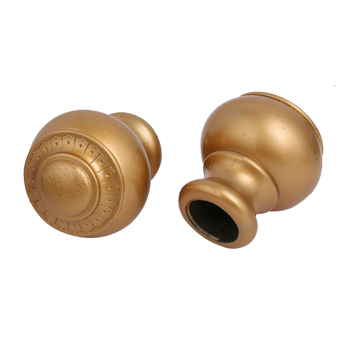 32mm Diameter Plastic Curtain Drapery Rail End Cap Rod Finial Light