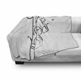thumbnail image 3 of Zodiac Capricorn Soft Flannel Fleece Blanket, Monochrome Sketch Style Capricorn Line Art Design with Star Pattern, Cozy Plush for Indoor and Outdoor Use, 70" x 90", Black and White, by Ambesonne, 3 of 6