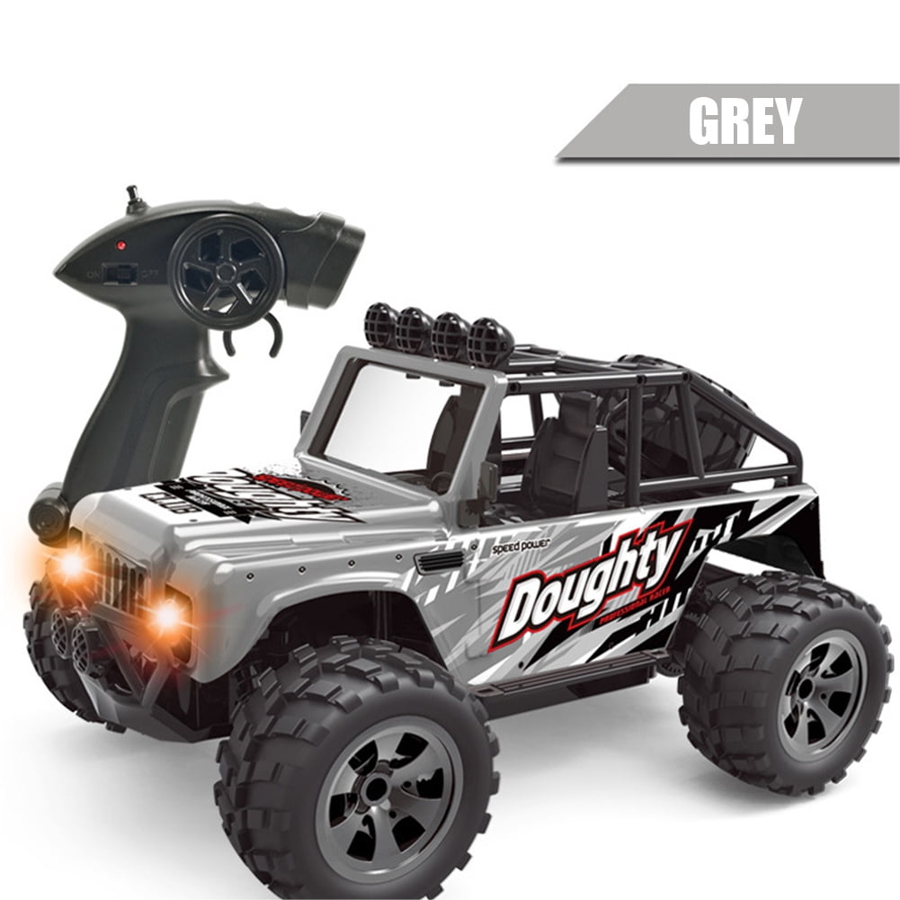 CSCHome Rechargeable Remote Control Car,Wireless Remote Control Two-Drive Off-Road Climbing Car Toys for 3+Years Old(Grey)