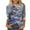 Multicolor4, variant on Dgankt Winter Clothing for Women Christmas Fashion Tops Casual Crewneck 3/4 Sleeve Loose Pullover Shirts,Sizes S-6XL