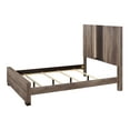 thumbnail image 3 of 3Pc Beautiful Bedroom Suite Gray/Black Finish King Size Sleek Bed Nightstand Set, 3 of 7