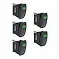 thumbnail image 3 of True Mods 5pc 12V DC SPST Rocker Toggle Switch Kit [20 Amp] [Rectangle] [Green LED] Power ON/Off Switch for Automotive Jeep ATV UTV Boat, 3 of 4