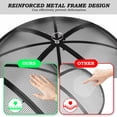 thumbnail image 4 of Fire Pot Spark Screen,22 Inch Diameter Fire Pit Screen Cover,Outdoor Patio Easy-Opening Fire Pits Mesh Screen,Firepit Screens Rou, 4 of 7