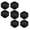 Black 8 PCS, variant on 4 PCS Furniture Risers,Anti Slip and Shock-proof Adjustable Bed Risers Heavy Duty for Table Desk Couch Chair Sofa Cabinet Bed Legs Dorm,Square Stackable Bed Raisers Blocks,2.7x2.7x1.3 inch (Black)