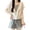 White, variant on Women's Plus Size Color Block Stripe Faux Layered Short Sleeve T Shirt, Loose Fit Summer Top for Curvy Women Daily Wear, Breathable and Slimming, Casual and Trendy A L