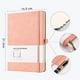 thumbnail image 3 of Cuaderno puntos RETTACY Grid Journal 2 Pack - Cuaderno cubierta dura, cuadrícula puntos, 320 páginas, papel 120gsm, cuero sintético, bolsillo interior, 5.75'' × 8.38'' (Negro Rosa), 3 of 3