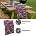 thumbnail image 5 of Purple Flowers Table Runner - 120 Inch Long, Kitchen Dining Table Runner Dresser Scarves, Spring Watercolor Floral Leaves Botanical Beige Farmhouse Decor for Coffee Tables Wedding Party Banquet, 5 of 8