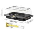 thumbnail image 3 of Kadlawus Butter Storage Box for Kitchen, Plastic Cheese Cutter Container, Divided Food Organizer for Refrigerator, Lid Box for Cheese, Butter, Vegetables, 3 of 6