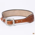 thumbnail image 2 of HILASON Western Genuine Leather Heavy Duty Dog Collar Geometry Design Studded Beads Large, 2 of 4