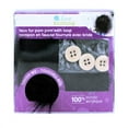 thumbnail image 1 of LOVE KNITTING Pom Pom 10 cm (4 in) Black - 2pcs, 1 of 3