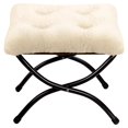 thumbnail image 1 of Reposapiés Ottoman HollyHome, plegable, acolchado, color beige, de 15 pulgadas, 1 of 9
