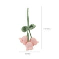 thumbnail image 2 of MasteelfCA Crochet Knitting Convallaria View Mirror Charm Car Mirror Hanging Ornament Bag Decor, 2 of 9