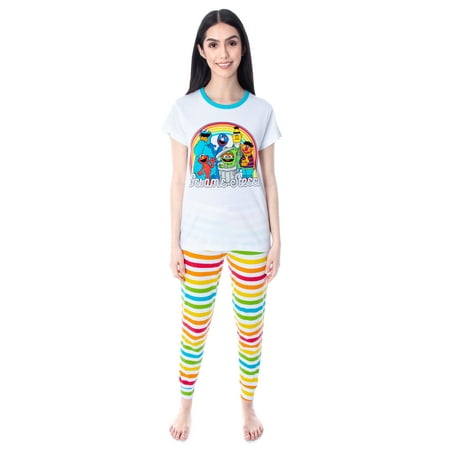 

Sesame Street Vintage Character Rainbow Mommy and Me Matching Pajamas (Mommy SM)