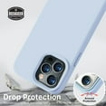 thumbnail image 5 of Compatible with iPhone 13 Pro Case, Liquid Silicone Full Body Protective Case with [Anti-Scratch] [Soft Microfiber Lining] [Camera Protective Case] for iPhone 13 Pro 6.1 inch, Light Blue, 5 of 14