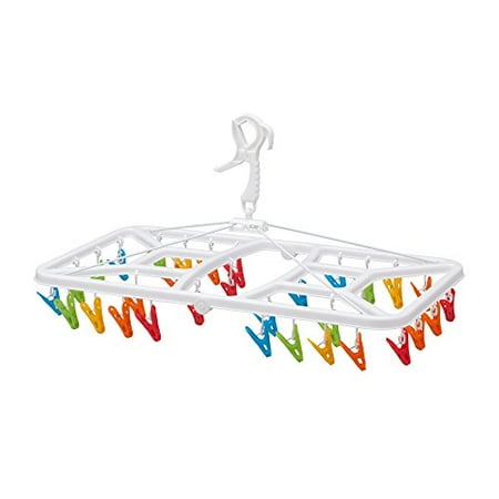 

CB Japan Laundry clothes hanger Green x Blue Resin frame 40 pinch Catch hook type Kogure