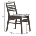 thumbnail image 3 of Patiojoy Set of 2 Dining Side Chairs Wood, PU, Sponge, 3 of 9