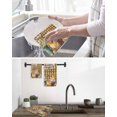 thumbnail image 5 of Easter Chicken Eggs Kitchen Dish Towels for Drying Dishes Set of 2, Spring Daisy Flowers Yellow Brown Check Waffle Weave Microfiber Hand Tea Bathroom Towels Quick Dry & Absorbent Towel 12x12, 5 of 7