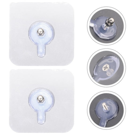 HOOWIFFY Photo Frame Hanging Kit Acrylic 10Pcs Transparent No Trace Screw