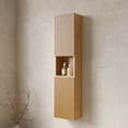 thumbnail image 2 of 59" Tall Bathroom Wall Mounted Cabinet, Narrow Storage Cabinet with Doors and Shelves, Suitable for Small Spaces, Applicable to Bathroom,, 2 of 5