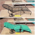 thumbnail image 4 of Funda para sillón Toalla de playa de microfibra Funda para sillón de piscina con bolsillos para vacaciones Tomar el sol Toallas de rizo de secado rápido Cuatro opciones de color (azul oscuro) Adepaton LRWJ920-3, 4 of 5
