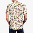 thumbnail image 5 of Rocae Butterfly Flowers for Men's Short Sleeve Polo Shirt, Quick Drying Performance Moisture Wicking Sports Men's Golf Shirt, 5 of 9
