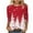 Red#christmas outfits women 2025, variant on Lcziwo Womens Plus Size Tops 3/4 Sleeve Cute Sequin Tree Print Oversized Blouses Christmas Gifts Xmas Holiday Tees Casual Trendy Fall 2025 Shirts Red,XXXXXL