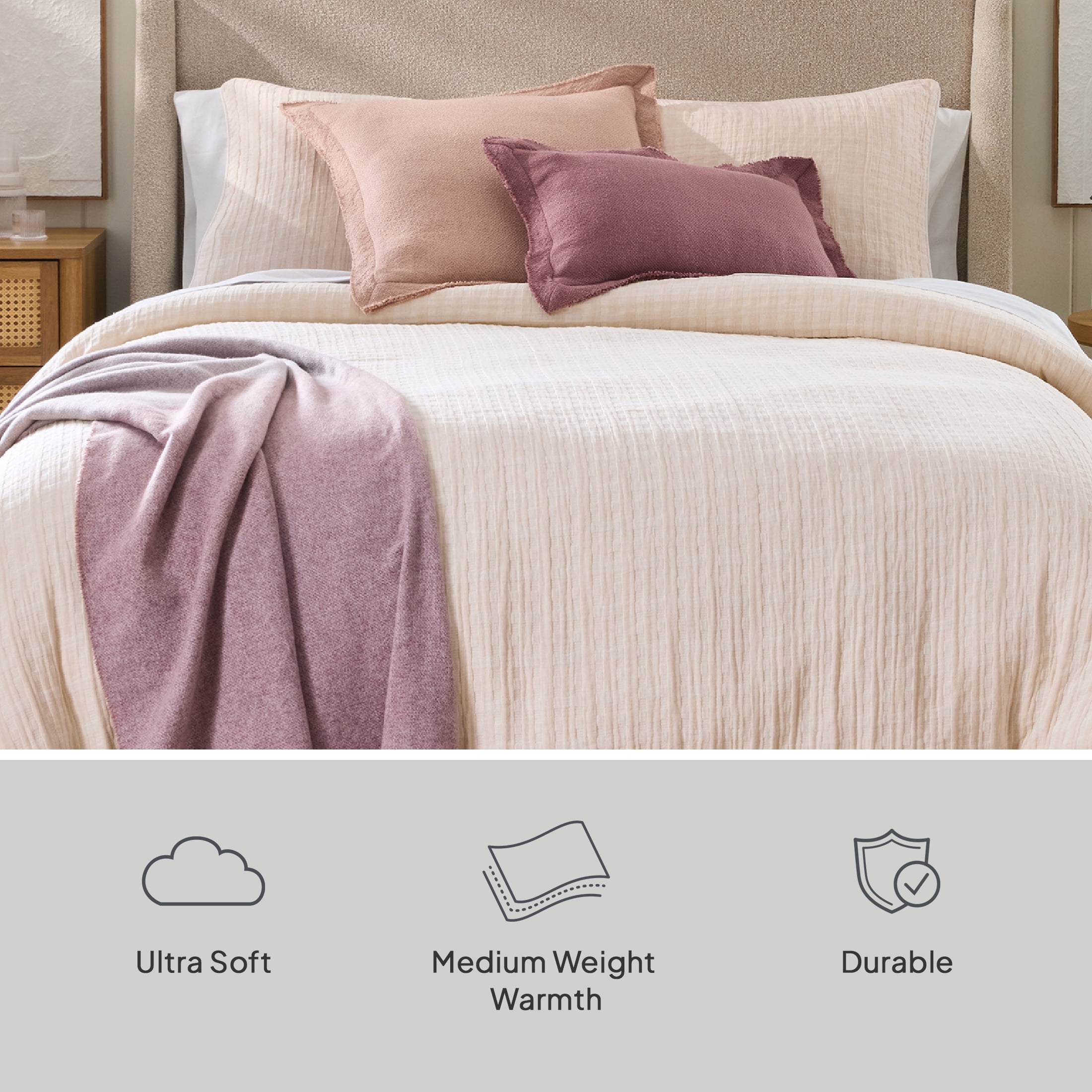 Better Homes & Gardens Full/Queen, Gauze, Soft Sea Green