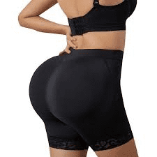 Elegant Lace Padded Butt Lifter Shapewear Panties with Polyamide Material - 3- in-1 Enhancer Fake Buttocks Body Shaper Tummy Control