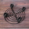 thumbnail image 4 of 3X Support de Pot de Fleurs en Métal Chariot Caddy sur Roues Outils de Jardin Intérieur Extérieur, 4 of 8