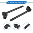 thumbnail image 4 of Unique Bargains 1 Pair Motorcycle Handlebar, 36mm Handle Bar Universal for ATV Durable Aluminum Alloy Black, 4 of 6