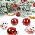thumbnail image 4 of Adornos de bolas de Navidad, 30 piezas de bolas de árbol de decoración Xtmas inastillables para decoración de fiesta de boda navideña, 4 of 5