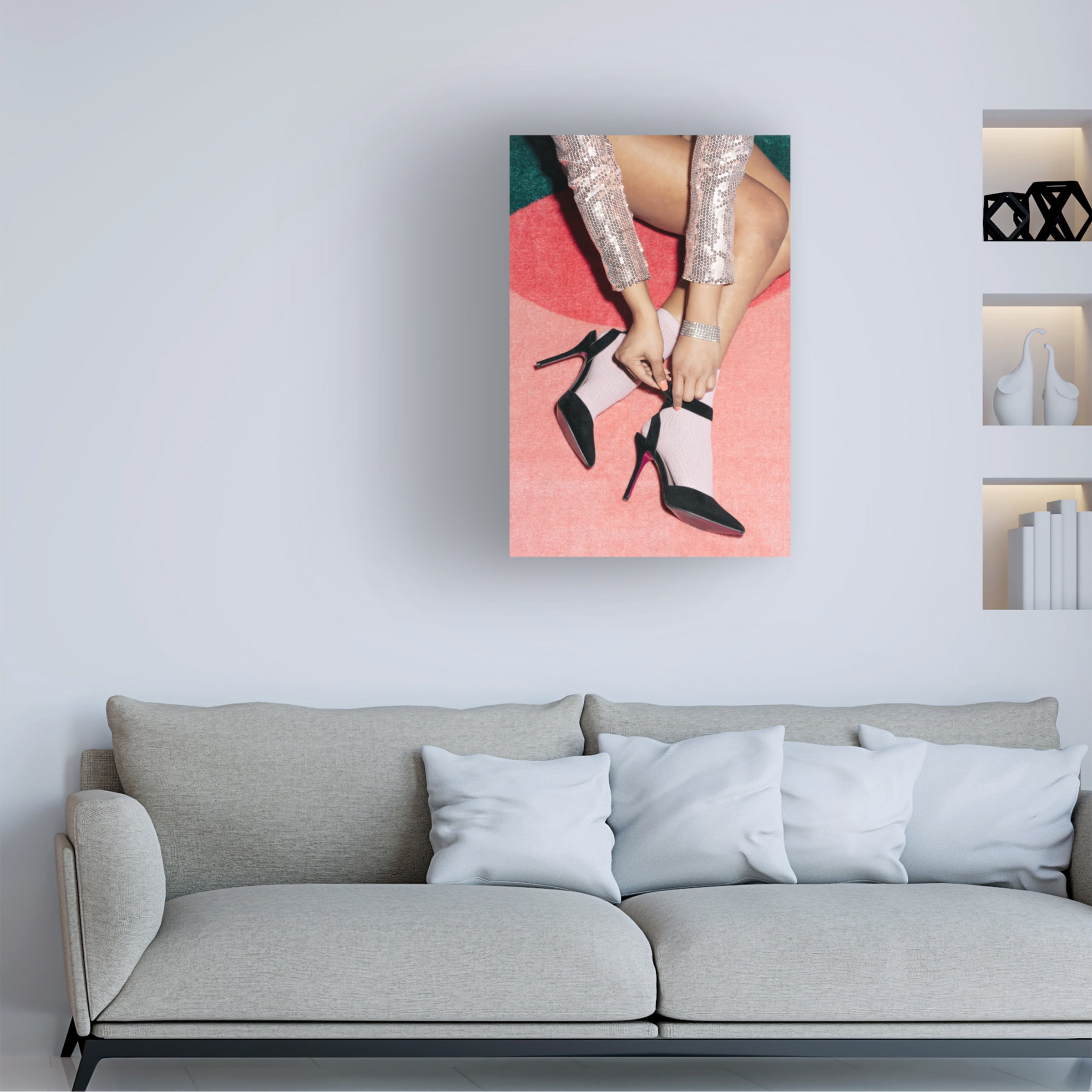1x Studio III 'Getting Ready Pink' Canvas Art
