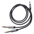 thumbnail image 3 of Audio Cable Splitter 1m 1/4 To Dual 3.5mm Cable Audio Cable Splitter Wire, 3 of 9